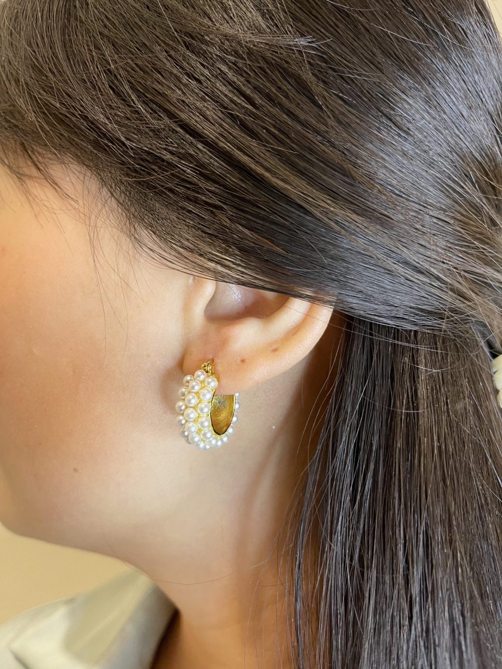 Mini pearl Hoops - Image 2