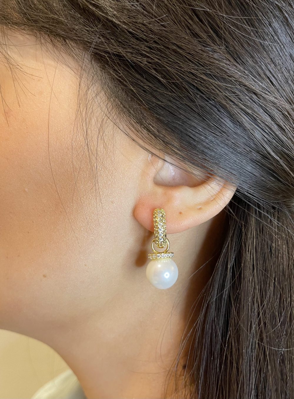 Nora 2 in 1 pearl earring - Image 2