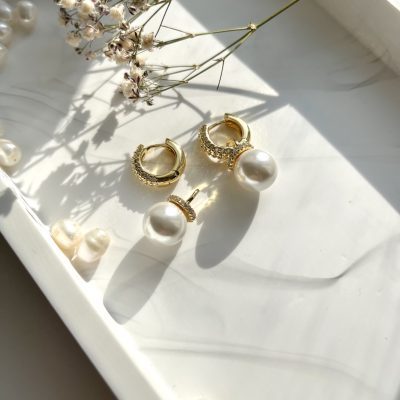 Nora 2 in 1 pearl earring