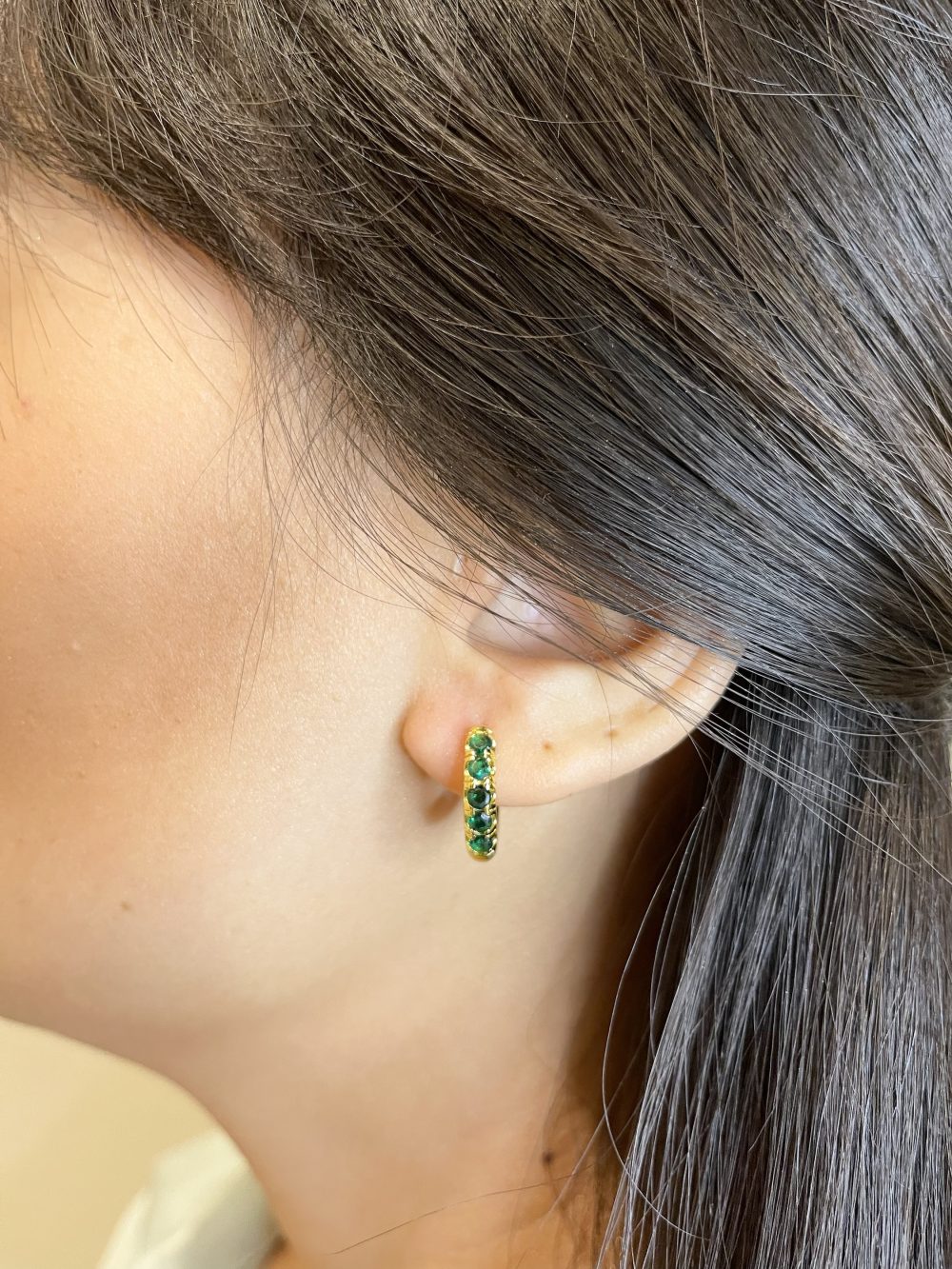 Simran Green hoops - Image 3
