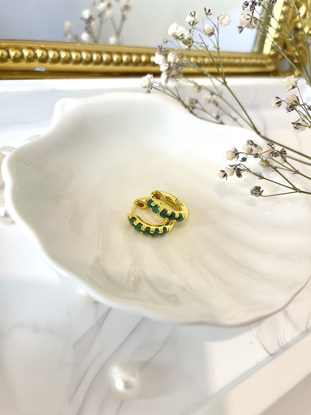 Simran Green hoops