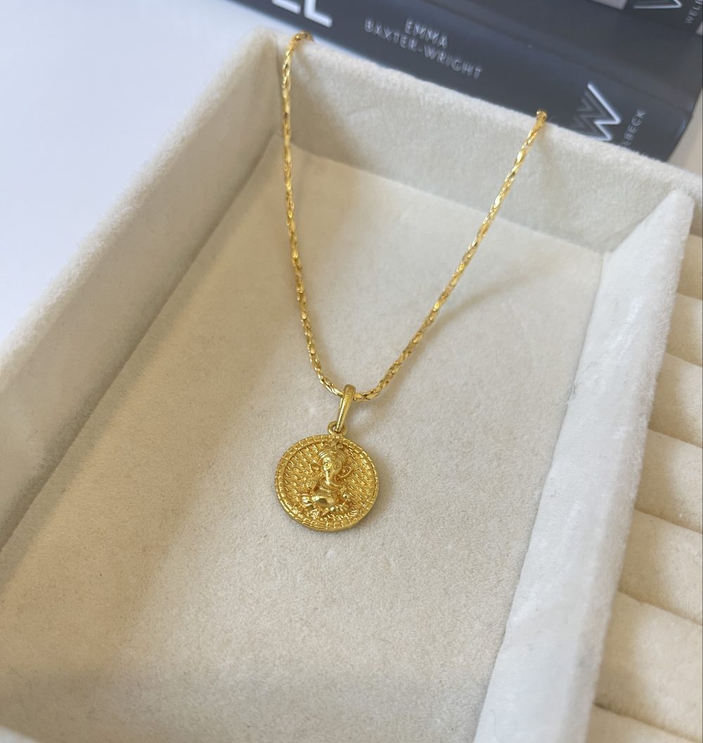 Ganesh gold plated necklace