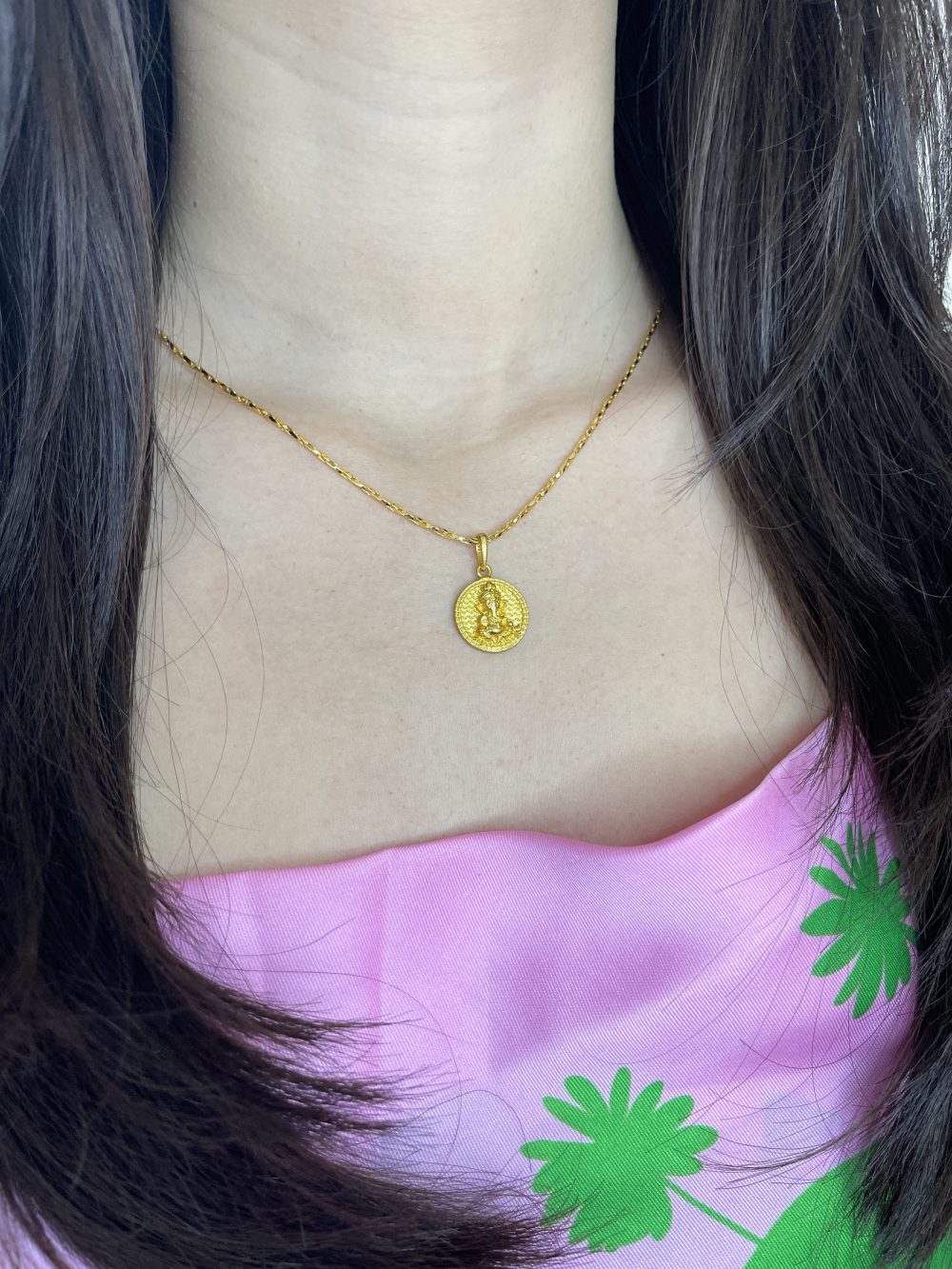 Ganesh gold plated necklace - Image 2